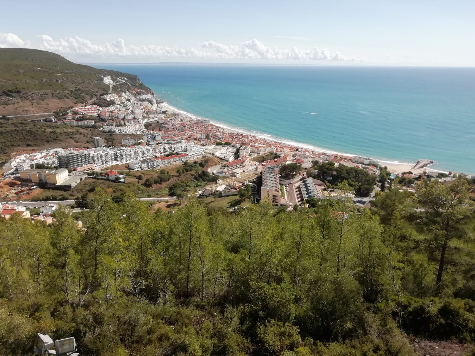 Ausblick auf die Küste von Sesimbra