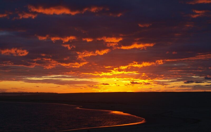 Lagoa de Obidos sunset